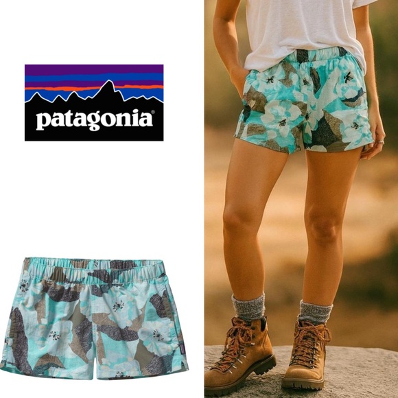 Patagonia Pants - Patagonia Baggies Howling Floral Trail Shorts